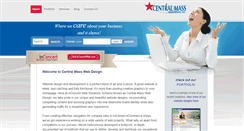 Desktop Screenshot of centralmasswebdesign.com