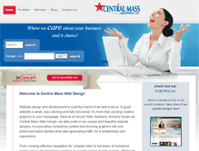 Tablet Screenshot of centralmasswebdesign.com